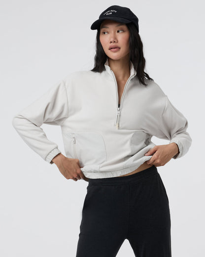 Women's Aspen Half Zip Salt Fleece Pullover - Vuori