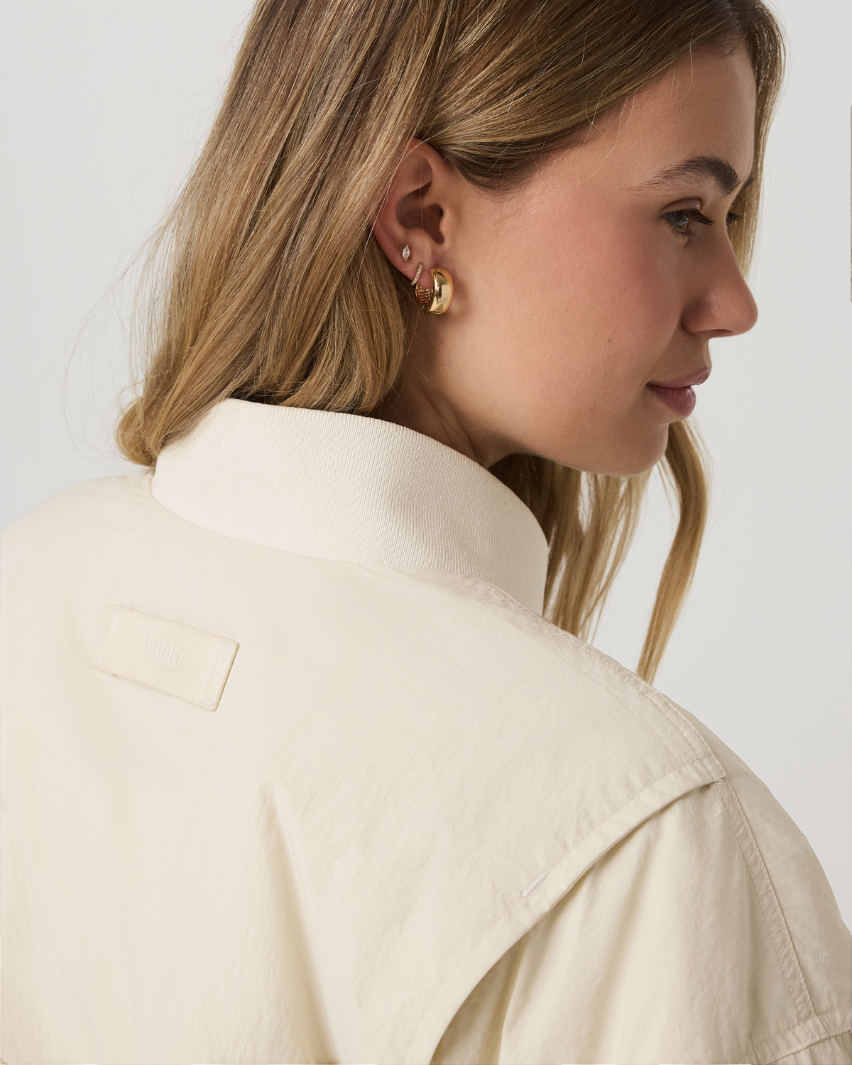 Lund Insulated Jacket Women's Bone Oversized Jacket - Vuori