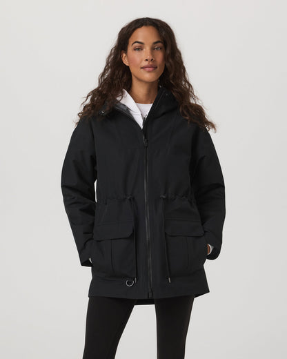 Pfeiffer Rain Jacket Black - Vuori