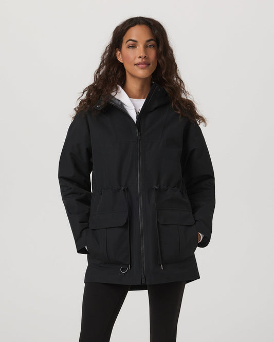 Pfeiffer Rain Jacket Black - Vuori