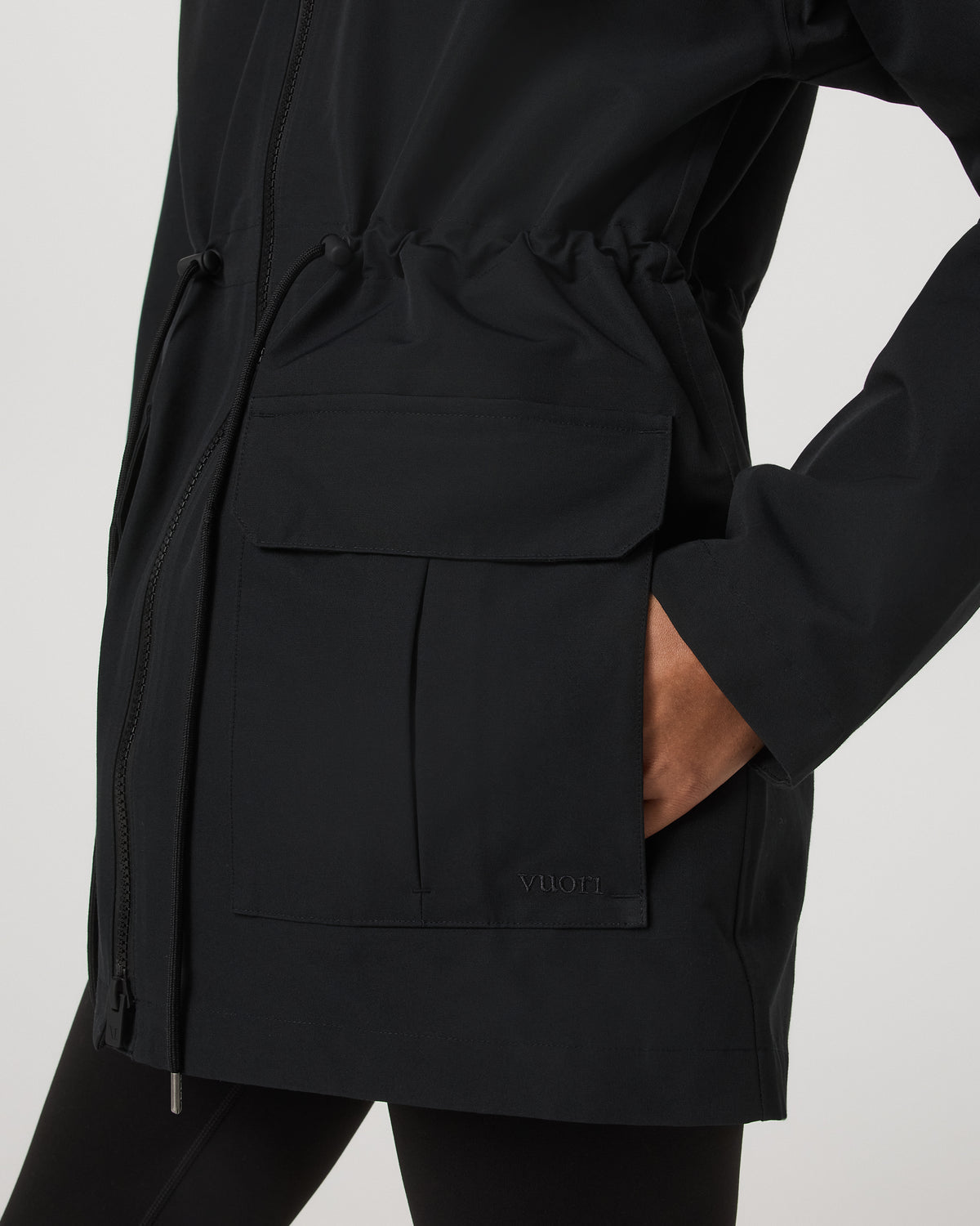Pfeiffer Rain Jacket Black - Vuori