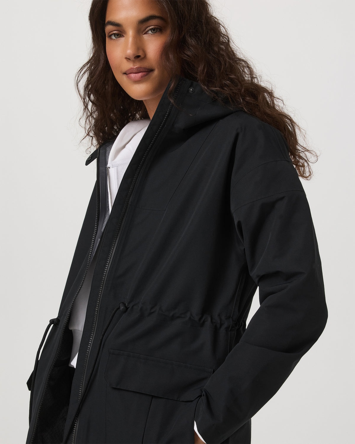 Pfeiffer Rain Jacket Black - Vuori