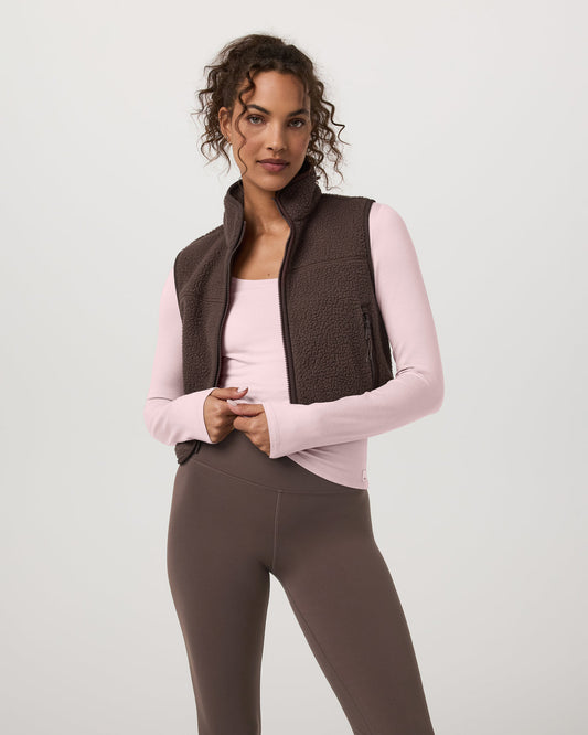 Alpine Vest Women's Java Fleece Vest - Vuori