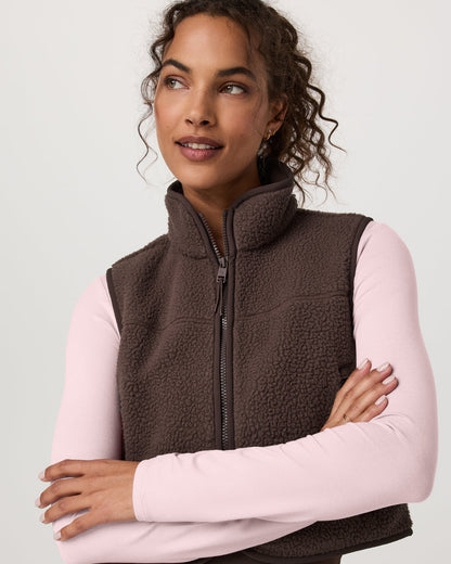 Alpine Vest Women's Java Fleece Vest - Vuori