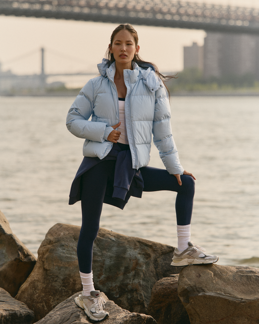 Alta Down Jacket Women's Crystal Blue Puffer Jacket - Vuori