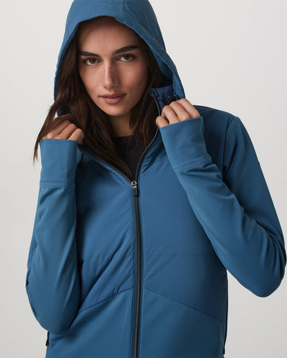 Chilled Out Full Zip Women's Lagoon Training Jacket - Vuori