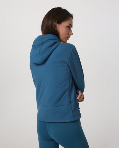 Chilled Out Full Zip Women's Lagoon Training Jacket - Vuori