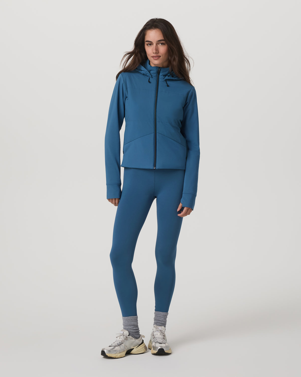Chilled Out Full Zip Women's Lagoon Training Jacket - Vuori