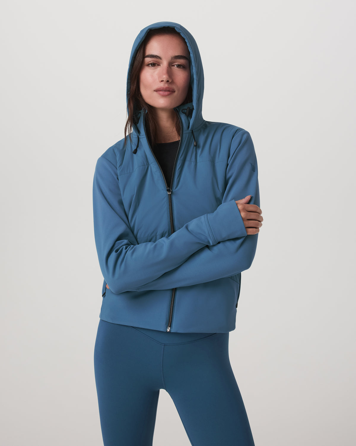 Chilled Out Full Zip Women's Lagoon Training Jacket - Vuori