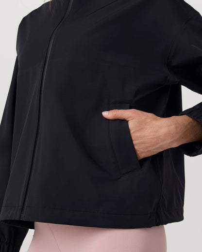 Nomadic Packable Rain Shell Women's Black Jacket - Vuori