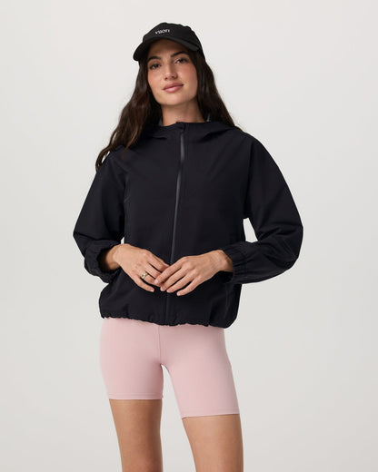 Nomadic Packable Rain Shell Women's Black Jacket - Vuori