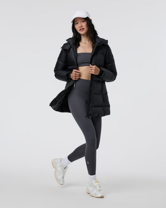 Vail Long Down Jacket Women's Black Jacket - Vuori