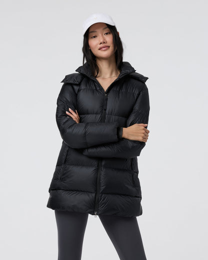 Vail Long Down Jacket Women's Black Jacket - Vuori