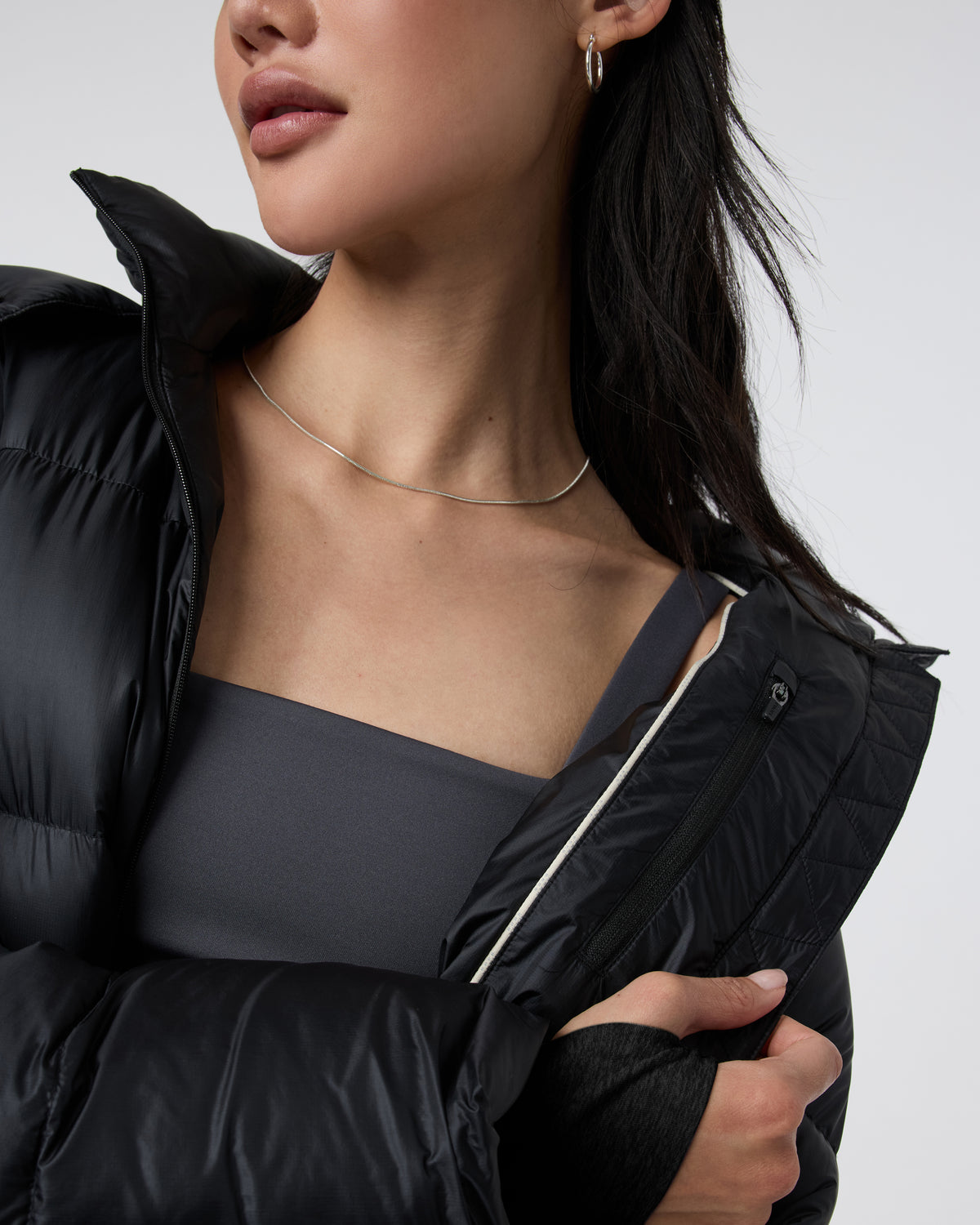 Vail Long Down Jacket Women's Black Jacket - Vuori
