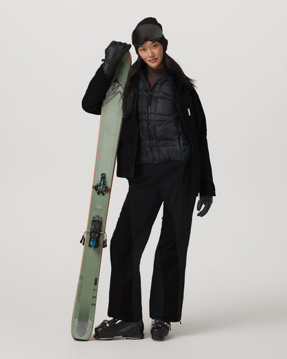 Women's Taika Snow Shell Black Ski/Board Jacket - Vuori
