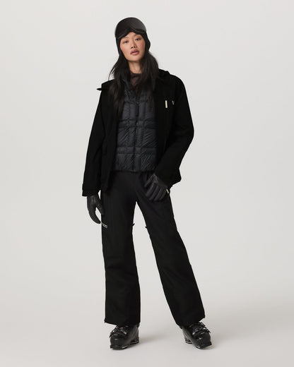 Women's Taika Snow Shell Black Ski/Board Jacket - Vuori