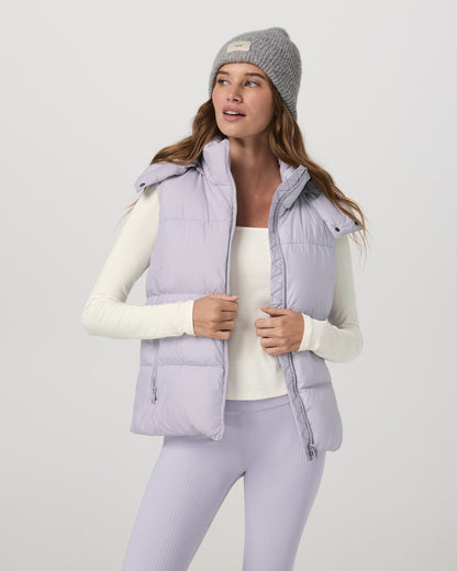 Alta Down Vest Women's Lavender Ice Sleeveless Vest - Vuori