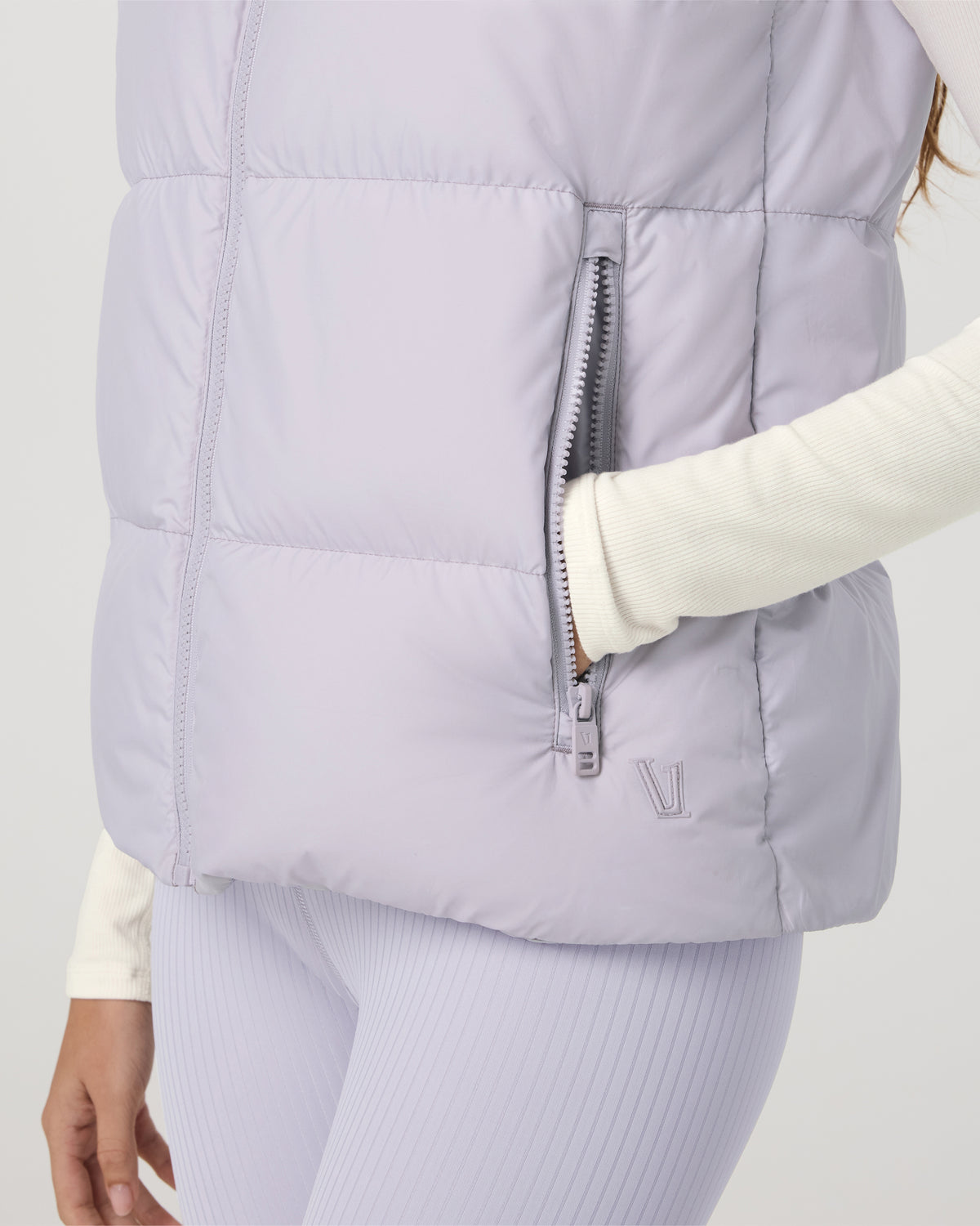 Alta Down Vest Women's Lavender Ice Sleeveless Vest - Vuori
