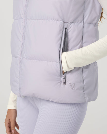 Alta Down Vest Women's Lavender Ice Sleeveless Vest - Vuori