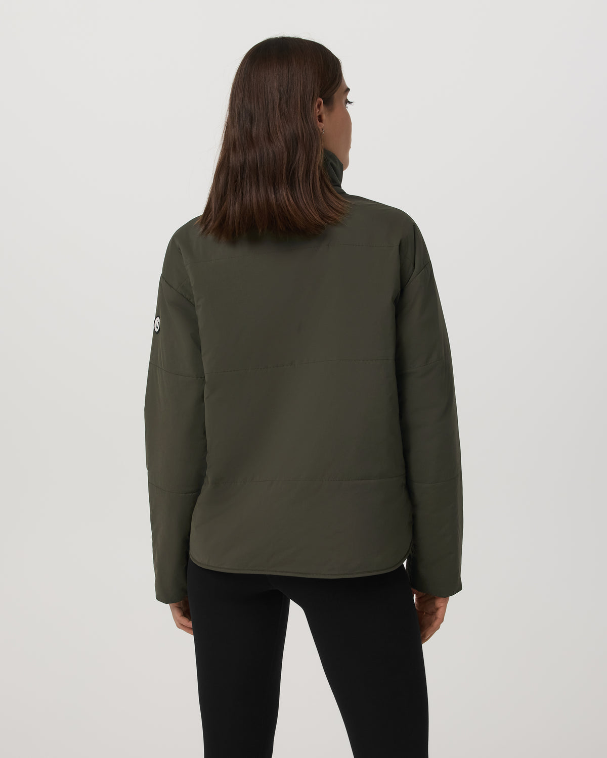 Canyon Insulated Jacket Women's Olive Full-Zip Jacket - Vuori