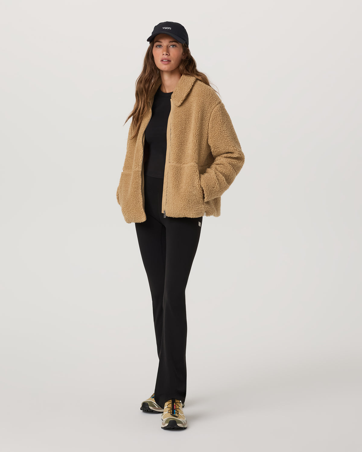 Lou Full Zip Jacket Women's Butterscotch Fleece Jacket - Vuori