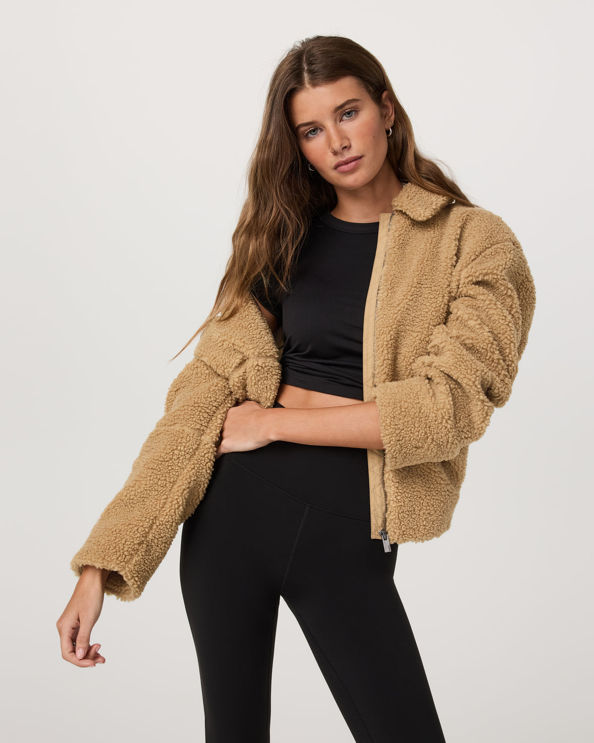 Lou Full Zip Jacket Women's Butterscotch Fleece Jacket - Vuori