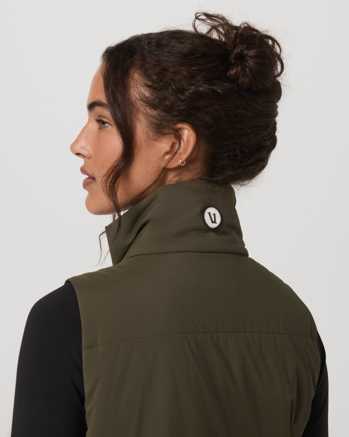 Canyon Insulated Vest Women's Olive Lightweight Vest - Vuori