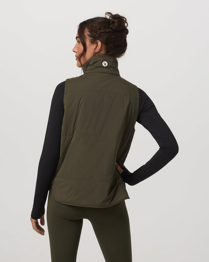 Canyon Insulated Vest Women's Olive Lightweight Vest - Vuori