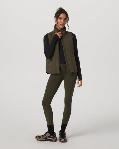 Canyon Insulated Vest Women's Olive Lightweight Vest - Vuori