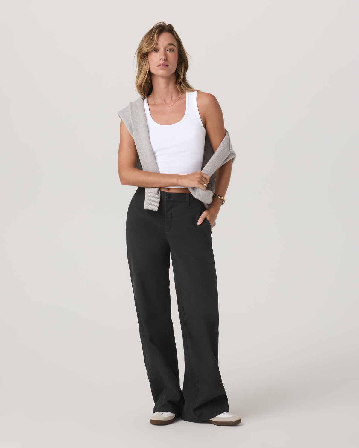 Telluride Twill Pant Women's Washed Black Pants - Vuori