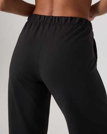 Halo Straight Leg Pant Women's Solid Black Pants - Vuori