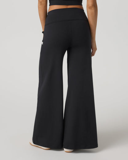 Halo Easy Wideleg Pant - Long Women's Solid Black Pants - Vuori