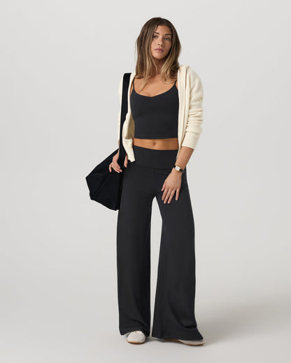 Halo Easy Wideleg Pant - Long Women's Solid Black Pants - Vuori