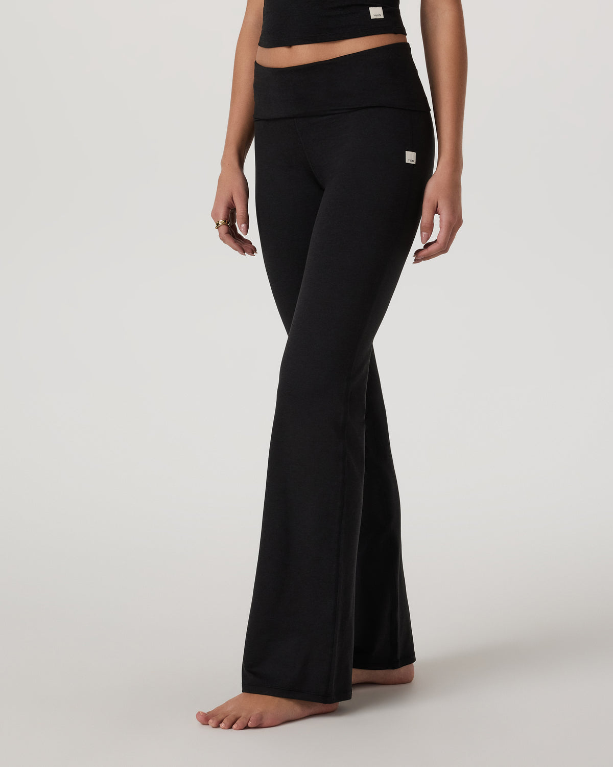 Halo Foldover Pant Black Heather - Vuori