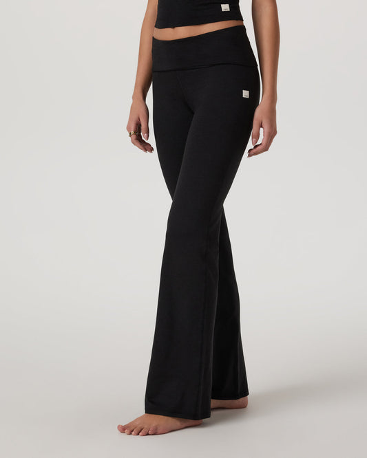 Halo Foldover Pant Black Heather - Vuori