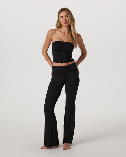 Halo Foldover Pant Black Heather - Vuori
