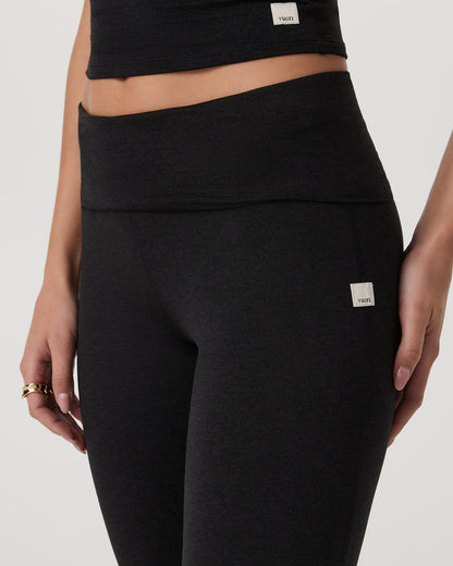 Halo Foldover Pant Black Heather - Vuori