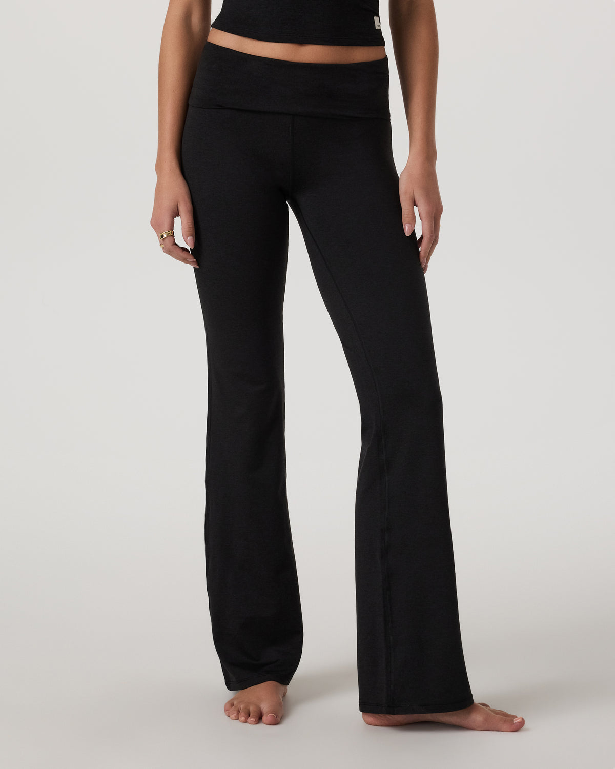 Halo Foldover Pant Black Heather - Vuori