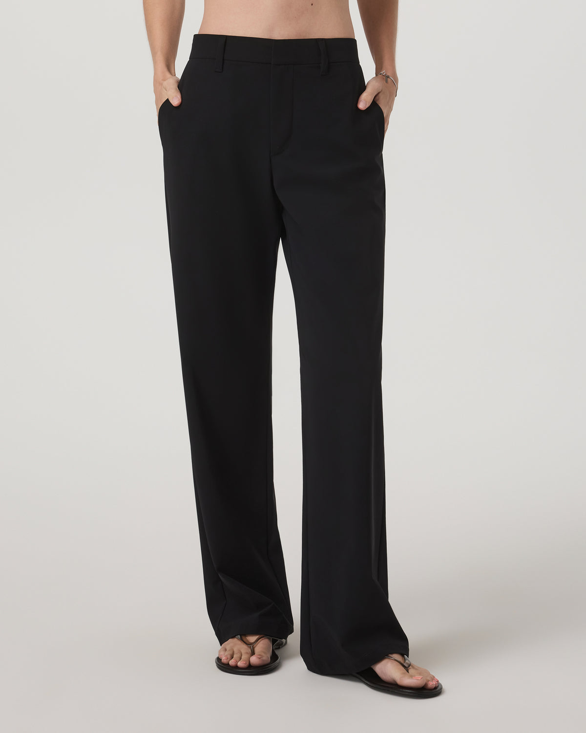 Miles Trouser Women's Black Straight Leg Pants - Vuori