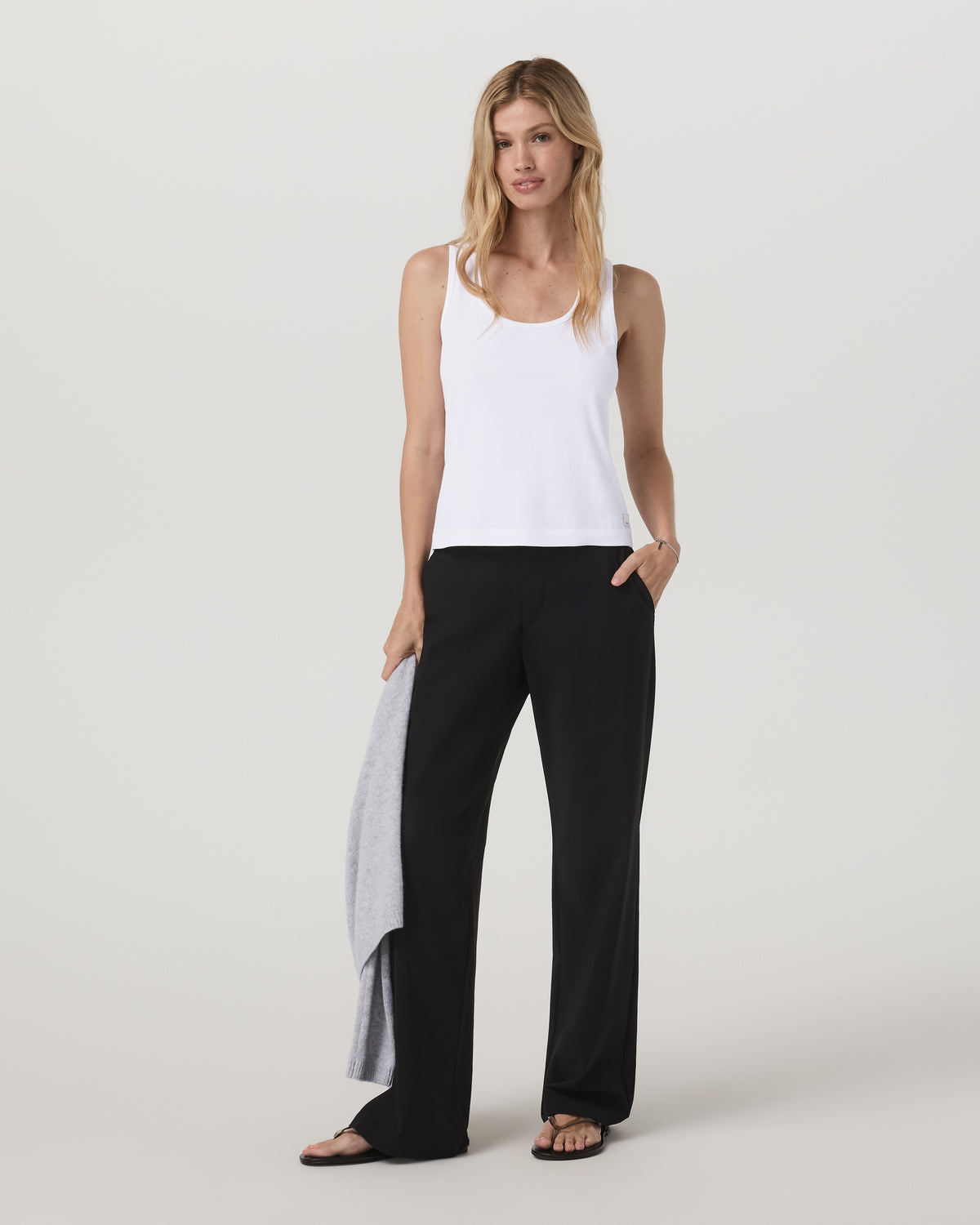 Miles Trouser Women's Black Straight Leg Pants - Vuori