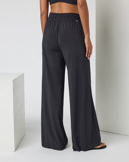 Villa Wideleg - Long Black Tall Wide Leg Pants - Vuori