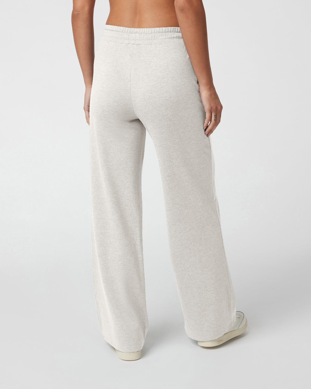 Halo Essential Wideleg - Short Ecru Heather - Vuori