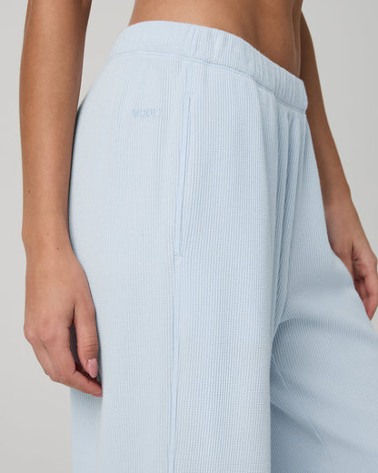 Waffle Wideleg Pant Women's Soft Sky Waffle Knit Pants - Vuori