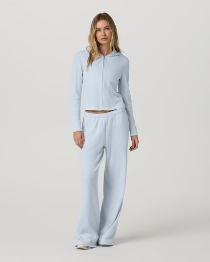 Waffle Wideleg Pant Women's Soft Sky Waffle Knit Pants - Vuori