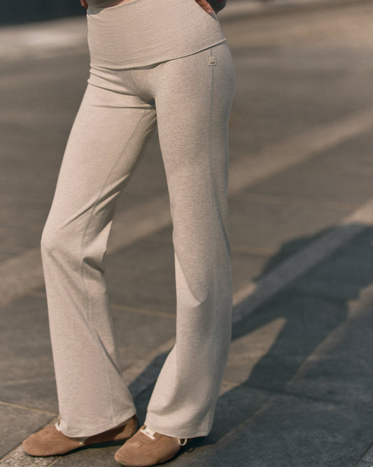 Granite Foldover Straight Leg Women's Oatmeal Heather Pant - Vuori