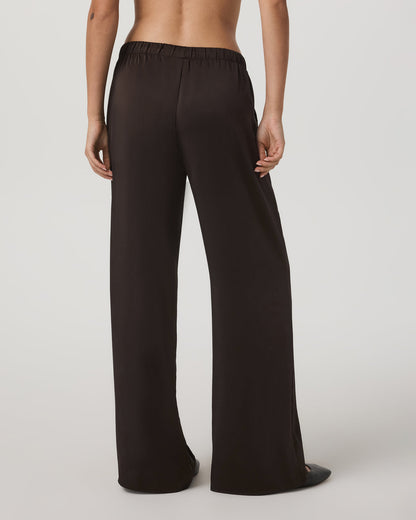 Nova Satin Wideleg Pant Women's Dark Java Pants - Vuori