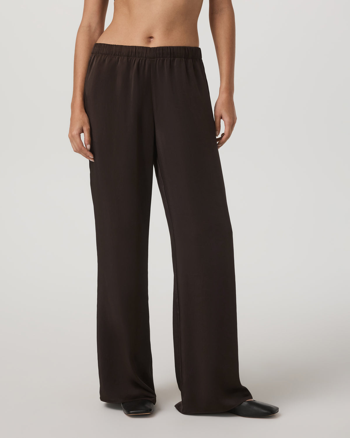 Nova Satin Wideleg Pant Women's Dark Java Pants - Vuori