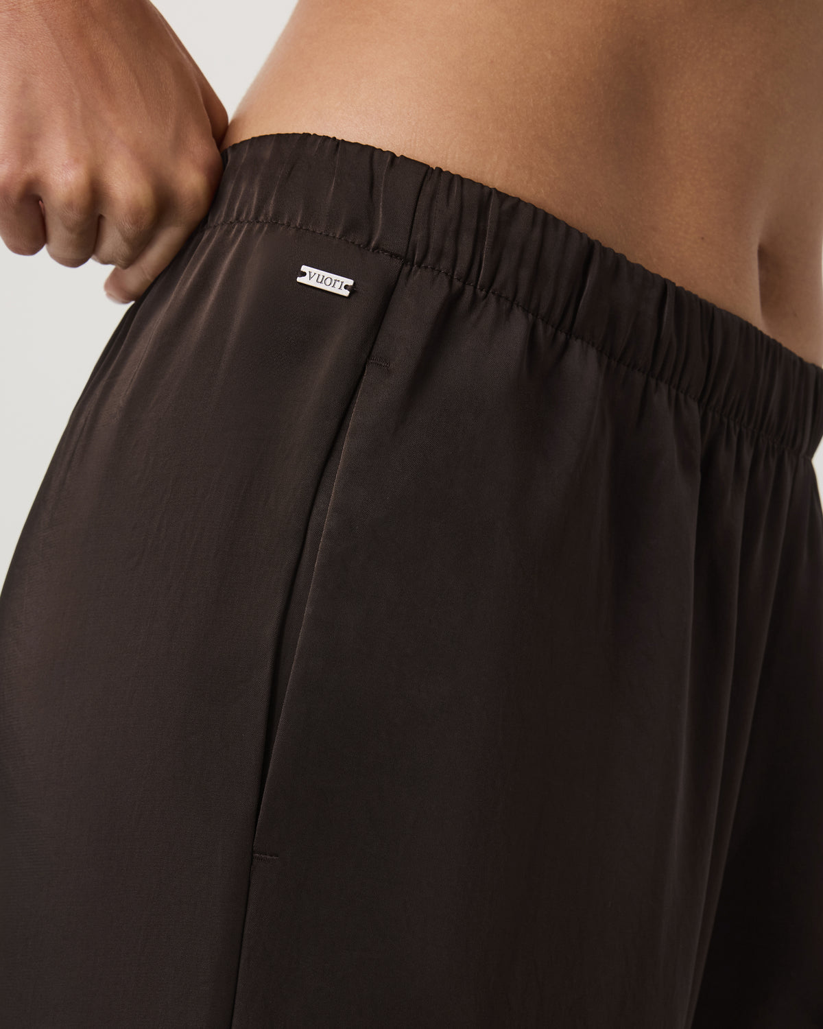 Nova Satin Wideleg Pant Women's Dark Java Pants - Vuori