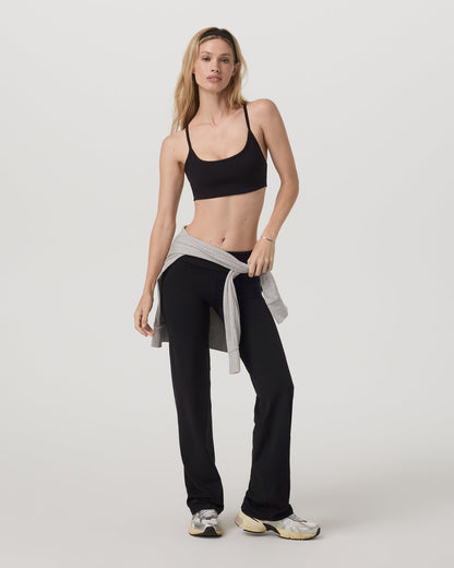 Vuori AllTheFeels™ Foldover Pant Women's Black Pants - Vuori