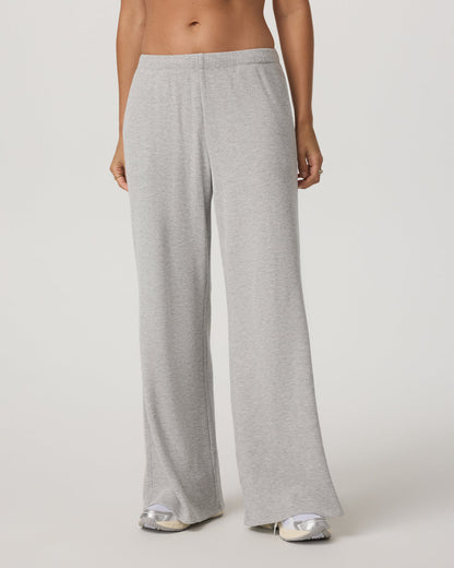 Waffle Wideleg Pant - Short Women's Light Grey Pants - Vuori